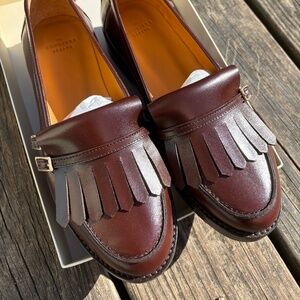 Sezane Joey Loafers Glossy Chocolate